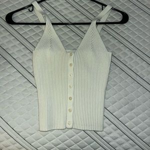 Cropped Knit Tank top